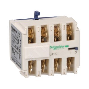 БЛОК ДОПОЛНИТЕЛЬНЫХ КОНТАКТОВ 4НО ФАСТОН | LA1KN407 | Schneider Electric - Schneider Electric