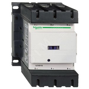 КОНТАКТОР.3Р,115A,НО+НЗ,250V-,ОГРАН. | LC1D115UD | Schneider Electric - Schneider Electric