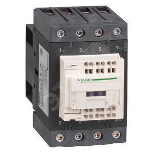 4Р КОНТАКТОР EVERLINK AC1 415В 60 A, КАТУШКА УПР. 400В AC 50/60ГЦ | LC1DT60A3V7 | Schneider Electric