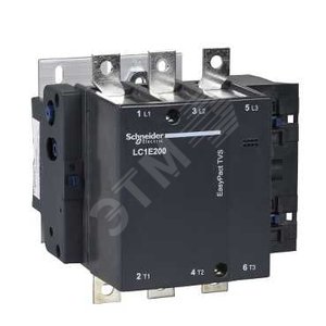 КОНТАКТОР TVS,3Р,200A,380В,AC3.380VAC60Гц | LC1E200Q6 | Schneider Electric - Schneider Electric