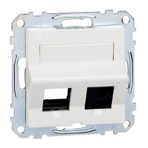 Плата наклонная для Keystone RJ45 белая (MTN4568-0319) - фото 2