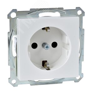 Механизм розетки сошторками с заземляющим контактом (MTN2400-0319)