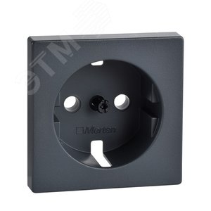 Центральная плата для механизмов розеток Schuko без устройств защиты антрацит (MTN2331-0414) 4