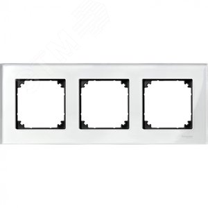 Рамка 3 поста стеклянная бриллиант (MTN404319) - Schneider Electric