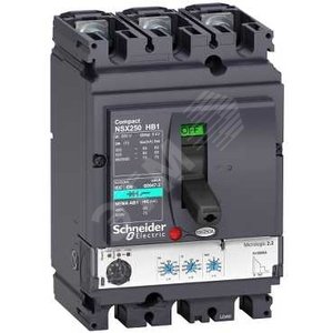 3П АВТОМ.ВЫКЛ. MIC2.2 160A NSX250HB1 (75кА при 690B) | LV433542 | Schneider Electric
