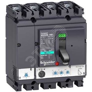 4П АВТОМ.ВЫКЛ. MIC2.2 160A NSX250HB1 (75кА при 690B) | LV433543 | Schneider Electric