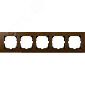 РАМКА ДЕРЕВЯН.5-МЕСТНАЯ ОРЕХ | MTN4055-3473 | Schneider Electric - фото 4