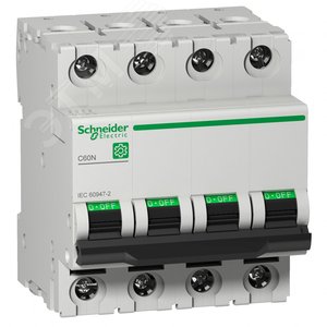 АВТОМАТИЧЕСКИЙ ВЫКЛ. C60N 4П 6A D | M9F12406 | Schneider Electric - Schneider Electric