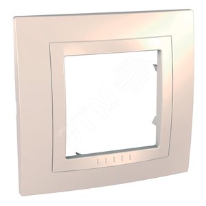UNICA Рамка 1 пост бежевая (MGU2.002.25M) - Schneider Electric