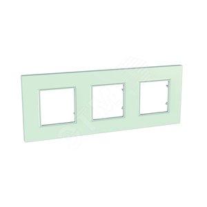 Unica-Quadro рамка х 3 матов стекло - Schneider Electric