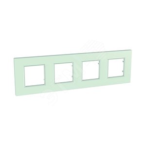 Unica-Quadro рамка х 4 матов стекло - Schneider Electric