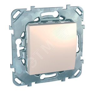 Unica Бежевый Выключатель 1-клавишный кнопочный | MGU5.206.25ZD | Schneider Electric - Schneider Electric