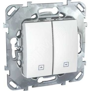 UNICA Выкл-ль д/жалюзи белый - Schneider Electric