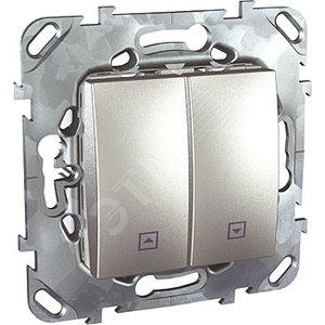 Unica TOP Алюминий Выключатель для жалюзи | MGU5.208.30ZD | Schneider Electric - Schneider Electric