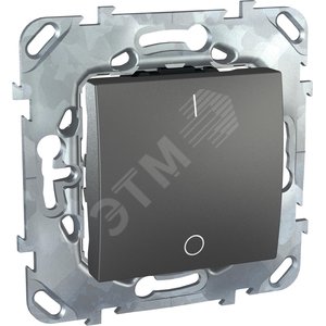 Unica TOP Графит Выключатель 1-клавишный 16A 2P | MGU5.262.12ZD | Schneider Electric - Schneider Electric