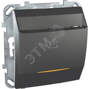 Unica TOP Графит Выключатель карточный | MGU5.283.12ZD | Schneider Electric - Schneider Electric
