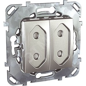 UNICAtop Розетка х2 в рамку б/з с/ш10А - Schneider Electric