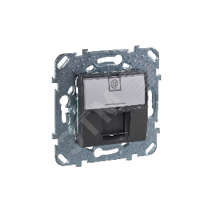 UNICAtop Розетка комп. 1xRJ45 в рамку ( черн) - Schneider Electric