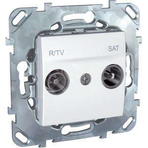 UNICA Розетка R-TV/SAT оконеч. - Schneider Electric