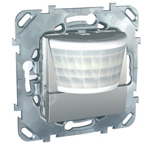 Unica TOP Алюминий Датчик движения ИК 8А (реле) 3-проводная схема подключения | MGU5.525.30ZD | Schneider Electric