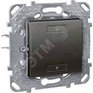 2-КНОП. ВЫК-ЛЬ С ИНДИКАТОРОМ LED, ГРАФИТ | MGU5.530.12 | Schneider Electric - Schneider Electric