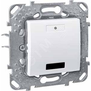 2-КНОП. ВЫК-ЛЬ С LED, С ИК-ПРИЕМН., БЕЛ. - Schneider Electric