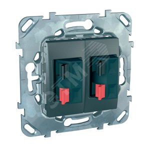 UNICAtop Розетка аудио х2 графит - Schneider Electric