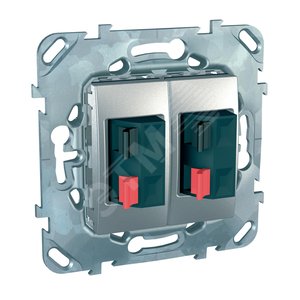 Unica TOP Алюминий Аудиорозетка 2-ая | MGU5.8787.30ZD | Schneider Electric - Schneider Electric
