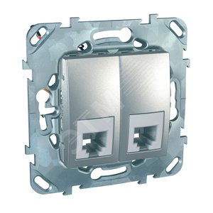 UNICAtop Розетка ТЛФ 2хRJ11 (6к.)в рам. - Schneider Electric
