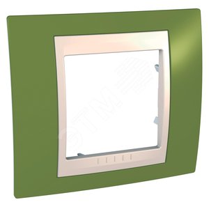 Unica Хамелеон Фисташковый/Бежевый Рамка 1-ая | MGU6.002.566 | Schneider Electric - Schneider Electric