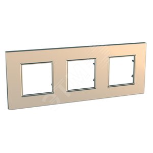 Unica Quadro Медь Рамка 3-ая | MGU6.706.56 | Schneider Electric - Schneider Electric