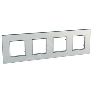 Unica Quadro Серебро Рамка 4-ая | MGU6.708.55 | Schneider Electric - Schneider Electric