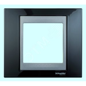 Unica TOP Родий/Графит Рамка 1-ая | MGU66.002.293 | Schneider Electric - Schneider Electric