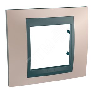 Unica TOP Оникс/Графит Рамка 1-ая | MGU66.002.296 | Schneider Electric - Schneider Electric