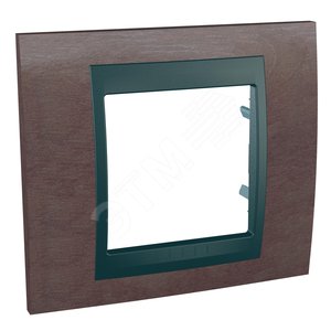 Unica TOP Табак/Графит Рамка 1-ая | MGU66.002.2M4 | Schneider Electric - Schneider Electric
