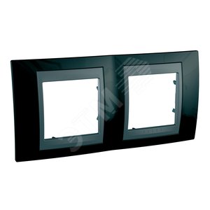 Unica TOP Родий/Графит Рамка 2-ая | MGU66.004.293 | Schneider Electric - Schneider Electric
