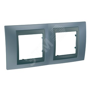 Unica TOP Грэй/Графит Рамка 2-ая | MGU66.004.297 | Schneider Electric - Schneider Electric