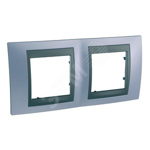 Unica TOP Берилл/Графит Рамка 2-ая | MGU66.004.298 | Schneider Electric - Schneider Electric