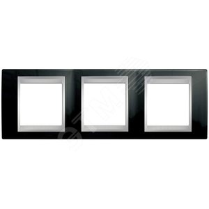 Unica TOP Родий/Алюминий Рамка 3-ая | MGU66.006.093 | Schneider Electric - Schneider Electric