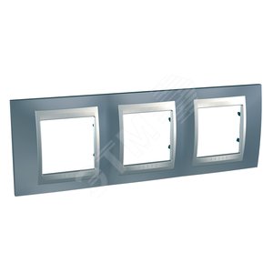 РАМКА Х3, ГРЕЙ/АЛЮМ - Schneider Electric