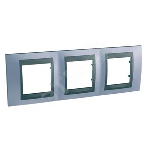 Unica TOP Берилл/Графит Рамка 3-ая | MGU66.006.298 | Schneider Electric - Schneider Electric