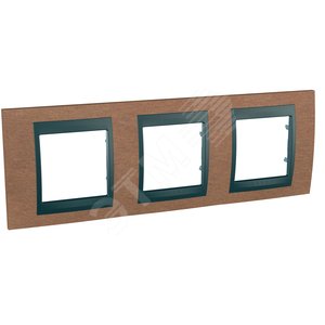 Unica TOP Вишня/Графит Рамка 3-ая | MGU66.006.2M2 | Schneider Electric - Schneider Electric