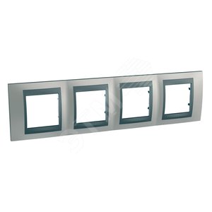 Unica TOP Никель/Графит Рамка 4-ая | MGU66.008.239 | Schneider Electric - Schneider Electric