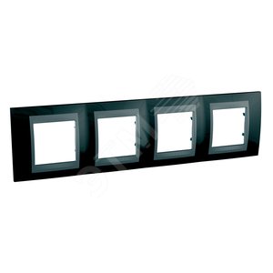 Unica TOP Родий/Графит Рамка 4-ая | MGU66.008.293 | Schneider Electric - Schneider Electric