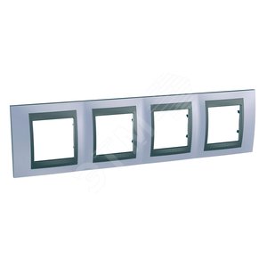 Unica TOP Берилл/Графит Рамка 4-ая | MGU66.008.298 | Schneider Electric - Schneider Electric