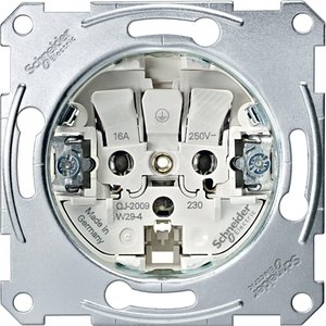 МЕХАНИЗМ РОЗЕТКИ Б/ЗАЗЕМЛ.КОНТ. | MTN2000-0000 | Schneider Electric