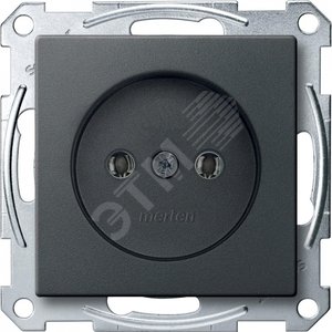 МЕХ-М РОЗ. БЕЗ ЗАЗЕМЛ.КОНТАКТА АНТРАЦИТ | MTN2001-0414 | Schneider Electric - Schneider Electric