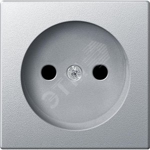 Центральная плата для механизмов розеток без заземляющих контактов алюминий (MTN2030-0460)