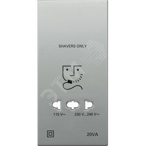 МЕХ-М РОЗЕТКИ ДЛЯ БРИТЬЯ СТАЛ.ЛАКИР. | MTN213446 | Schneider Electric - Schneider Electric