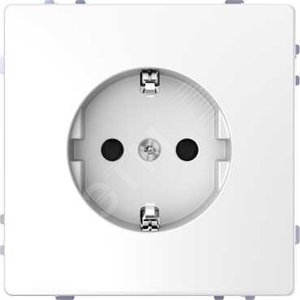 Розетка D-Life 16А с заземляющим контактом и      шторками белый лотос SD - Schneider Electric